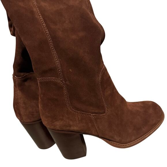 NWOT Kelsi Dagger Brooklyn Brown Suede over the knee boots - Picture 8 of 10